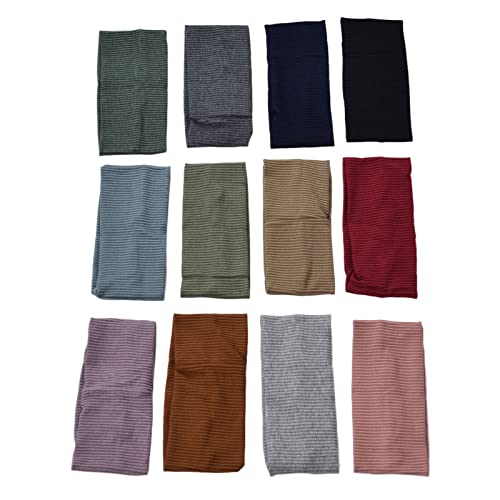 Bandeau d'hiver tricoté chaud de couleur pure pour le yoga et le sport en plein air