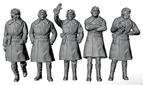 Soviet Crew Winter Uniform 1/72 figurines Mig pour diorama neige de la WW2
