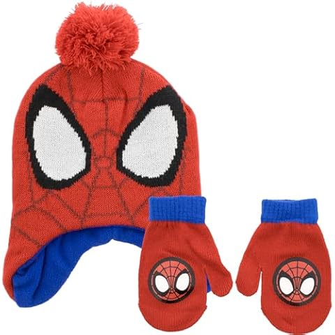 Spider-Man Pom Beanie and Mittens Cover