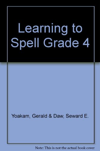Learning to Spell Grade 4 B000LJ5SAW Book Cover