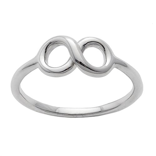 Imagen de Silverly Anillo de Plata de Ley con Símbolo de Infinito para Mujer Anillo Apilable con Forma de 8 Retorcido en Plata 925 Anillos de Promesa Elegantes con Banda Fina Regalo Simbólico