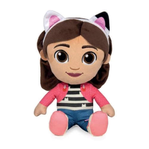 Grandi Giochi - Peluche Gabby de la Serie de Dibujos Animados Gabby's Dollhouse, 1 Unidad de 25 cm Surtidos - GAB00110
