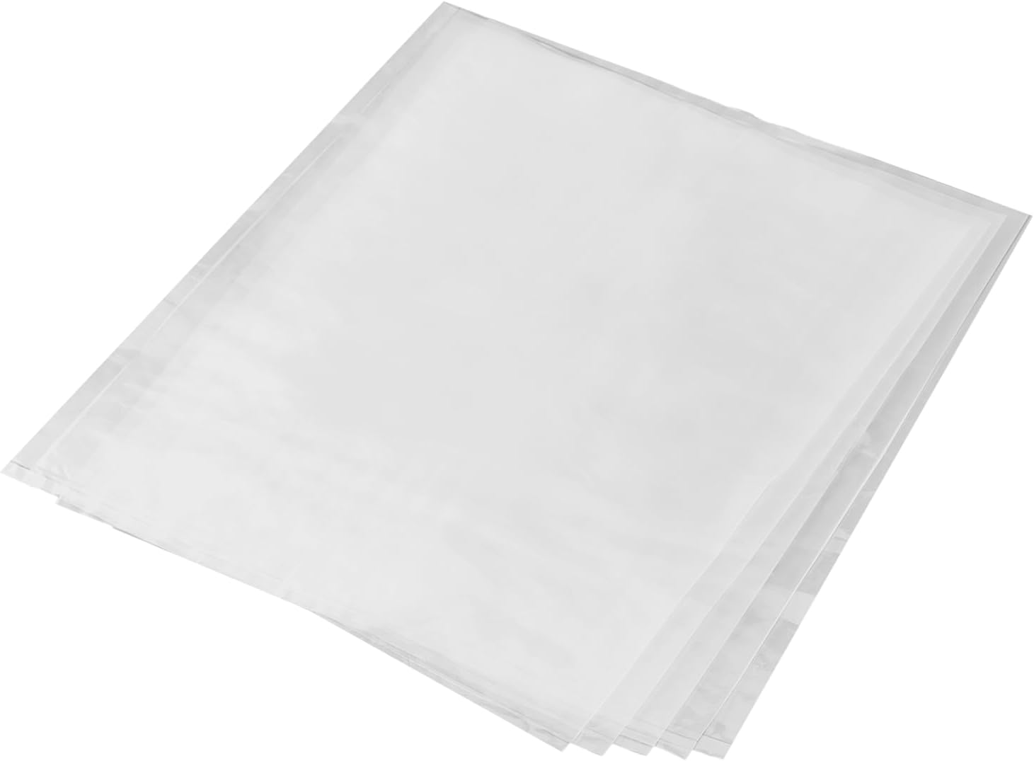 18x24 inch Clear Plastic Bags Flat Open Poly Bags Great for Food Storage, Seafood, Packaging and More (500PCS)