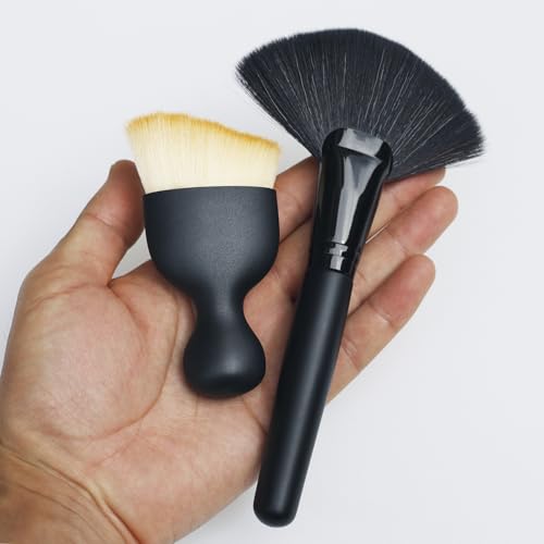 Image of 3 Pack Exquisite Microfiber Duster Brush, Car Interior Cleaning Tool, Small Barber Duster Tool, Hair Cutting Brush, Small Dust Cleaning Tools