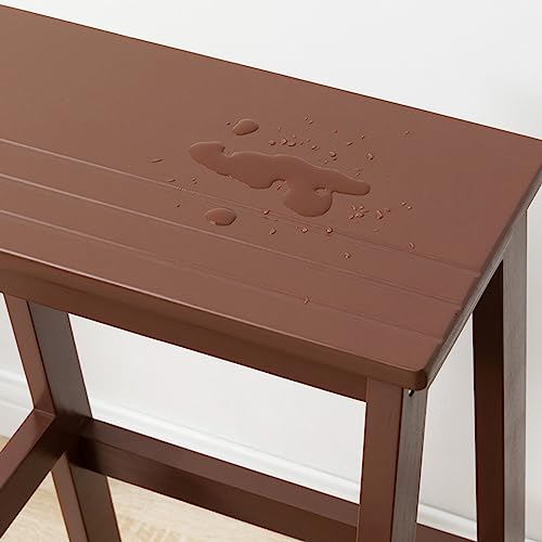 Silla de madera de 3 peldaños con escalón y almacenamiento multifuncional 5