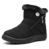 Hsyooes Womens Warm Fur Lined Winter Snow Boots Waterproof Ankle Boots Outdoor Booties Comfortable Shoes for Women