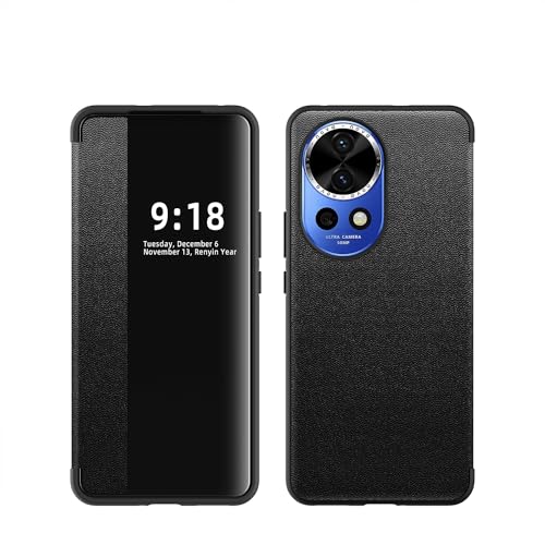 Étui Huawei Nova 12 Pro antichoc avec protection contre les chutes et rabat