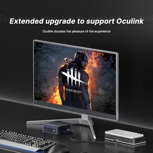 Image of BOSGAME M4 Neo Mini PC, Mini Computers with AMD Ryzen 7 7840HS, 32GB DDR5 1TB PCle SSD, 4K Triple Display, USB4.0, Oculink, Dual 2.5G LAN, Wi-Fi 6E /BT5.2, Micro Desktop Computers for Gaming & Office