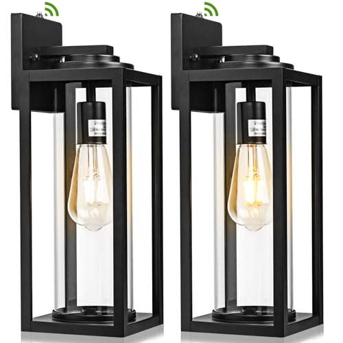 Image of FILIYANO Large Dusk to Dawn Outdoor Wall Lights, 20 Inch, Modern, 2 Pack
