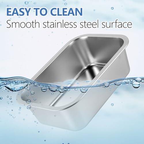 Stainless Steel Dog Water Bowl: 1.25 Gallons Metal Pet Water & Food Bowl No Spilling - High Capacity Dog Bowls for Medium, Larges, X-Large Dogs - Image 4