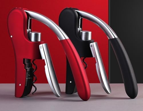 プレミアムコルク抜き、プロのワインオープナー、レバー原則ボトルコルクスクリーンオープナー、誕生日、卒業式、家族の再会、記念日 (ブラ