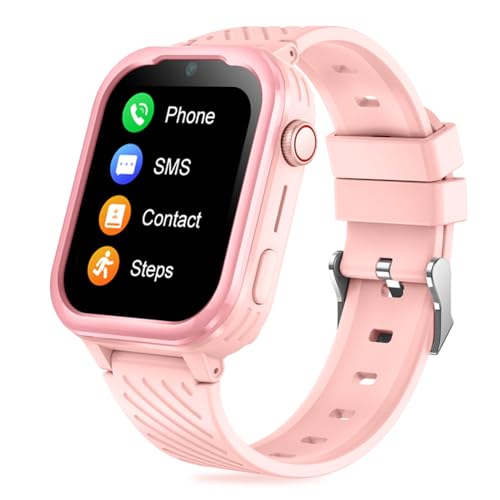 DDIOYIUR Reloj Inteligente Niño 4G/GPS/WiFi/Videollamada/SOS, Regalos Smartwatch Niño Niña con Fotografía, Música, Horario de Clase, Modo de Clase, Despertador, Podómetro, Contraseña.