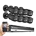 Amcrest Full-HD 1080P 8CH Video Security System w/Eight 2MP Outdoor IP67 Bullet Cameras, 66ft Night Vision, Hard Drive Not Included, (AMDV10818-8B-B)