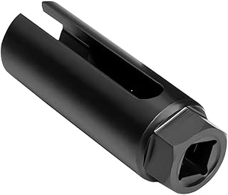 CENPEK Tomada do sensor de oxigénio com abertura lateral do cabo, ferramenta de extração de chave de tubo de sensor univ...