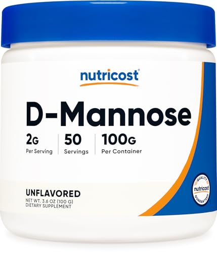 Nutricost D-Mannose Powder 100 Grams (50 Servings) - Non-GMO and Gluten Free