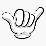 Dope Hand Vinyl Waterproof Sticker Decal Car Laptop Wall Window Bumper Sticker 5'