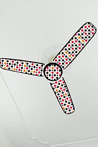 Ghar Roshan Waterproof & Dustproof PVC Three Blade Ceiling Fan Cover (Blade Cover Size 20"*7" Inch) (Multicolor-4)