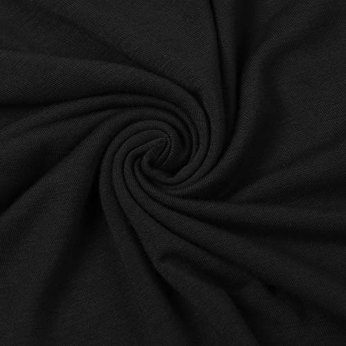 Tiktik Womens Pajama Set Long Sleeve Sleepwear Scoop Neck Pjs Sets S-4Xl, Black, Medium #TOP5