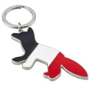 キーホルダー・キーリング [Maison Kitsune] Iconic Tricolor Fox l Keyring Multicolo 楽天市場】MAISON KITSUNE｜メゾンキツネ TRI COLOR フォックス