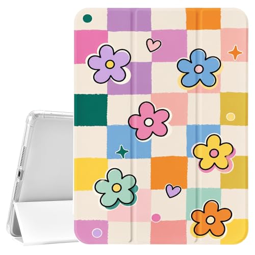 Coque iPad 10e génération fleurie pour étudier et créer avec porte-stylet