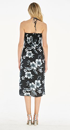 Image of Women's Hawaiian Luau Halter Dress in Signature Prints