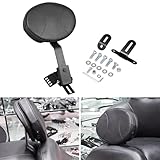 Adjustable Plug-in Rider Backrest Driver Backrest Custom Compatible With for 1997-2024 Harley Touring Road King Street Glide Road Glide Electra Glide With Removable Back Pocket