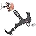 ZSHJG Archery Compound Bow Automatic Release Aids Trigger Thumb 3 Fingers 4 Fingers Adjustable 360 Swivel with Caliper Head 3/4 Finger Grip (Black)