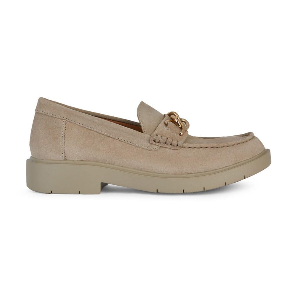 Geox Women's D Spherica Ec1 Loafer, Sand, 3.5 UK