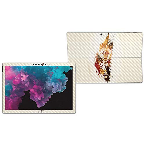 Image of MightySkins Carbon Fiber Skin for Microsoft Surface Pro 6 - Cheetah Splatter | Protective, Durable Textured Carbon Fiber Finish | Easy to Apply, Remove, and Change Styles | Made in The USA