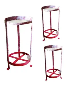 Rahul Professionals Fire Extinguisher Stand for 6kg, 4kg, Fire Extinguisher Stand RED Color Pack of 3