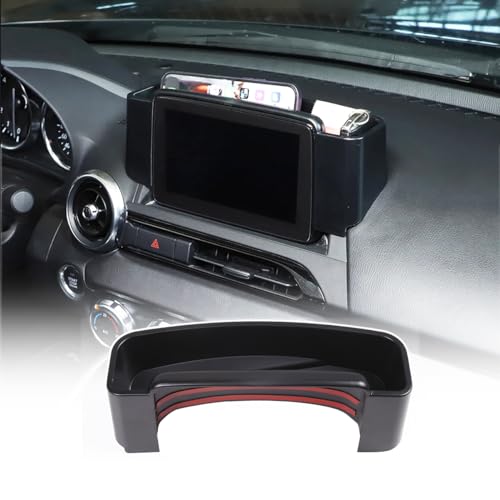 ABS Car Center Console Insert Organizer Storage Tray For M@zda MX-5 ND 2015-2023 Navigation Screen Rear Storage Tray Organizer Accessories (Right Hand Drive)