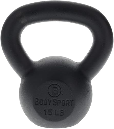 Miniatura 10 de Body Sport Pesa rusa de hierro fundido: equipo profesional de entrenamiento con pesas para entrenamientos en casa y gimnasio