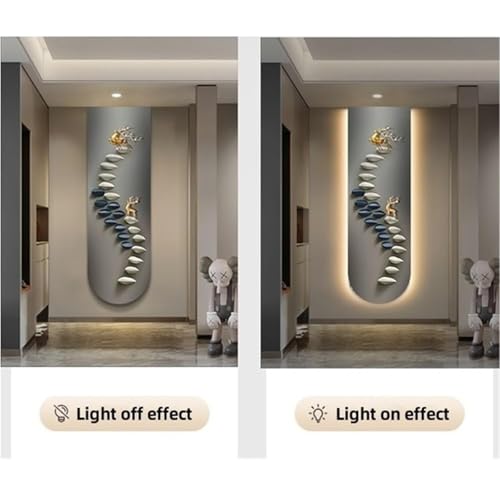 3D LED Hängende Wandkunst Beleuchtete Korridor Malerei für Moderne Wohnkultur in Eingängen, Wohnzimmern, Fluren