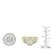 Dazzlingrock Collection 0.35 Cttw 14K Round Diamond Womens Fashion Wedding Ring Set 1/, Solid Yellow Gold, Size 9.5