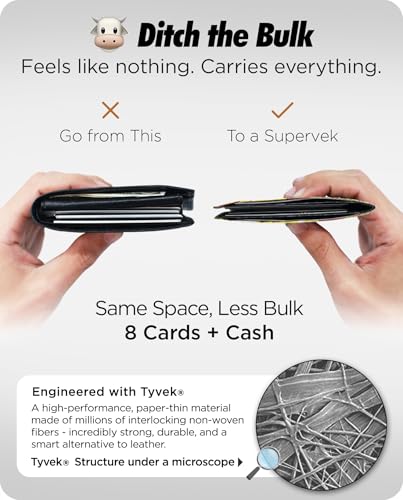 Image of Supervek Bape Shark Stitched Paper Wallet - Minimalist Bifold Mens Wallet, Hypebeast Streetwear Supreme Men's Credit Card Wallets - Purse Gifts for Him Husband Boys Gents - RFID Blocking