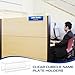Cinnvoice 20 Pcs 2.25 Inch Cubicle Name Plate Holders Bulk Clear Double Sided Name Sign Tags for Home Library Doors Office Classroom 8.5 x 2.5 x 2.4 Inch