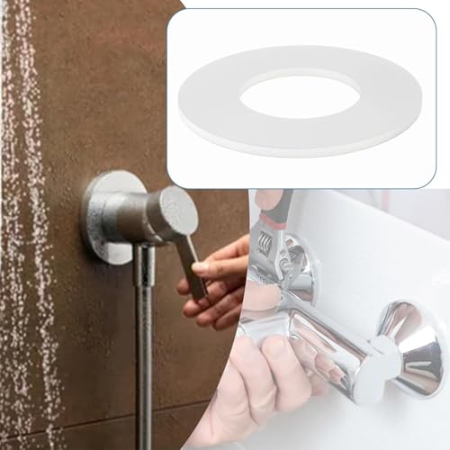 O-Ringe, duschschlauch dichtung, 12 Stück Flachdichtung Weiß Silikon O-Ring Dichtscheiben für Balgschläuche, für Rohr, Wasserhahn, Sprüher(Größe : 1/2)