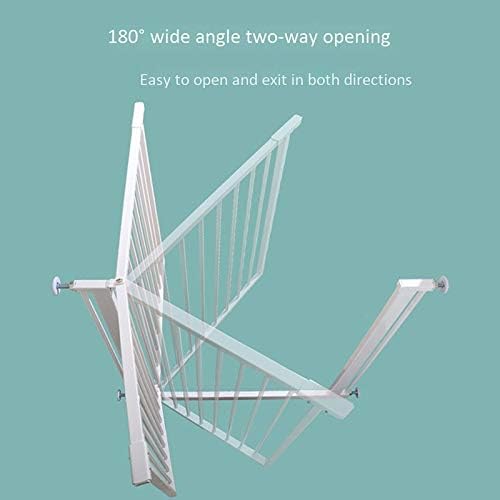 Pet Playpens Metal Safety Gates Extra Wide Indoor Expandable Auto-Close Gate Extension Stairs Gates Staircase-Balusters/76-83Cm