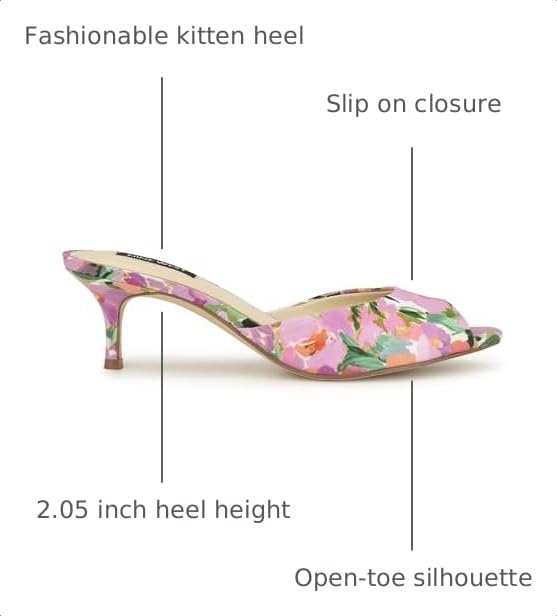 Nine West Women's Luvlie2 Heeled Sandal, Pink Floral 660, 8.5 by Nine West - Used condition - Image 3