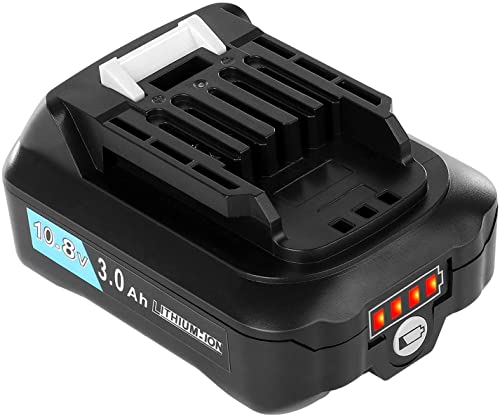 マキタ バッテリー 10.8v BL1015 互換: 3.0Ah 実容量 長く続く 耐久性に - CL107FDZW 充電式 対応充電器 DC10WC DC10SA DC18RE CL107FDSHW 单個