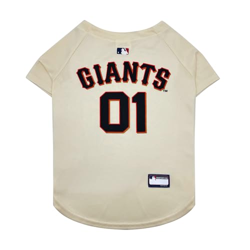Official MLB San Francisco Giants Pet Jersey for Dogs & Cats, Size Small - Stylish Baseball Jersey for Your Furry Fan- Show Off Team Spirit with The Perfect Fan Apparel Gear for Pet, Dog & Cat by Pets First - Used condition - US$10.23
