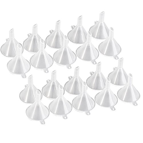 Preisvergleich Produktbild Qinlee Mini-Trichter Schrägauslass Trichter Parfüm / Öl / Toner Liquid Getrennt Gerät Küche / Labor / Garage / Auto Trichter Zubehör (#20 Stück)