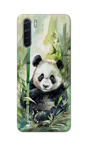 Image of Printed Hard Back Cover for Oppo F15 | Oppo F15s Back Cover (Panda -J1) -190724(EA)