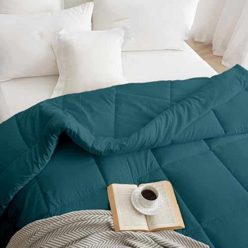 Image of Razzai All-Season Comforter 110 GSM | Super Soft & Lightweight Comforter Single Bed Comforter (60 inch X 90 inch Inches /152Cm X 228Cm) - Single Bed Comforter - Teal