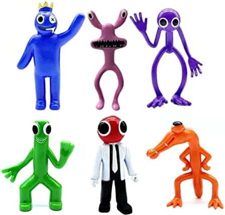 ZHANSHI 6 Pack Rainbow Friends Toys,2.4—4 Inches Rainbow Friends Action Figures Toys,The Best Gifts for Kids Halloween, Thanksgiving, Christmas,Birthday