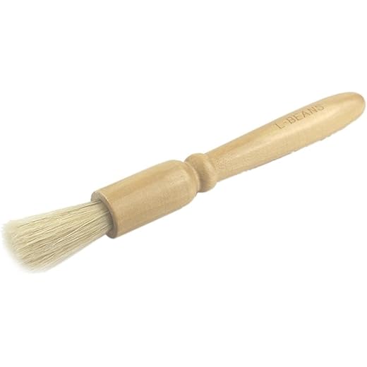JAZZY PEARLS Coffee Grinder Cleaning Brush Heavy Wood Handle