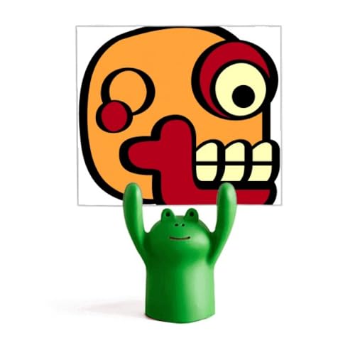Support de dessin indien grenouille pince mémo et porte-carte de table