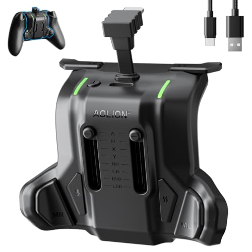 Image of Controller Paddles for Xbox Series X|S Controller, TanReginal Accessories with Remappable Paddles, FPS Enhancements, Precision Fit, Auto /Manual Turbo, 3-Speed Burst Rate, RGB Lighting Modes, 3-Level Vibration, Multi-Platform for Xbox, Switch, PC