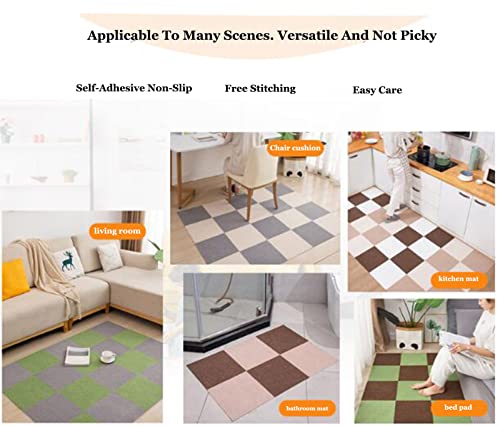 9/18/24Pcs Square Carpet Floor Tiles Self-Adhesive 12"X12" Peel And Stick Seamless Floor Mat Washable Mat Repeated Use For Flooring Home Decoration (Size:30X30Cm（9Pcs）,Color:dark Gray) #TOP7
