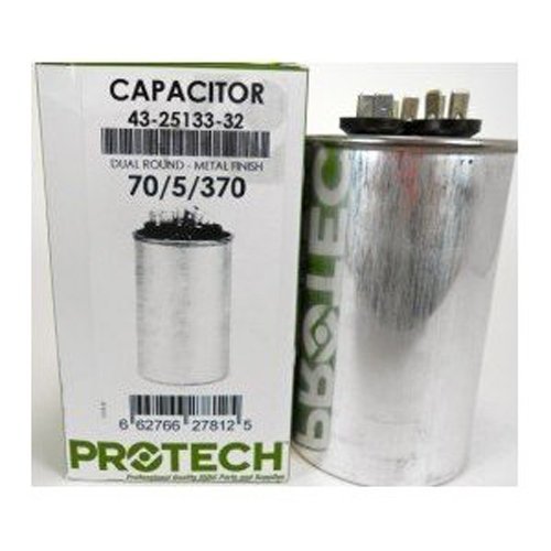 43-25133-32 -Rheem OEM Round Replacement Dual Run Capacitor 70 + 5 UF/MFD 370 Volt by OEM Replm for Rheem